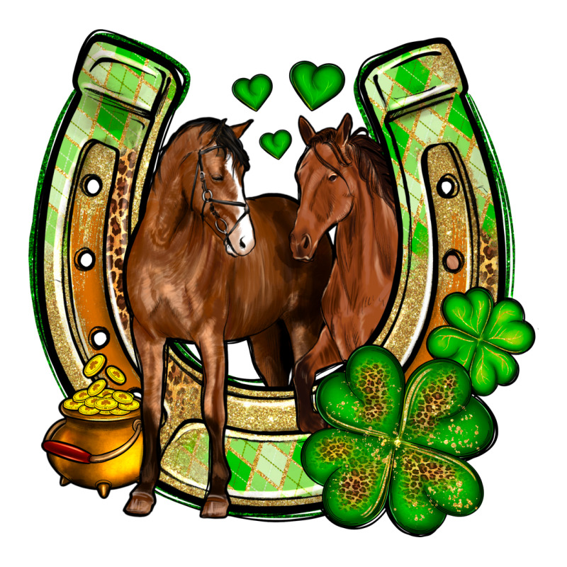 St. Patrick's Day Horse Horseshoe Premium Tee by OliviaCreatesArt | Teevron