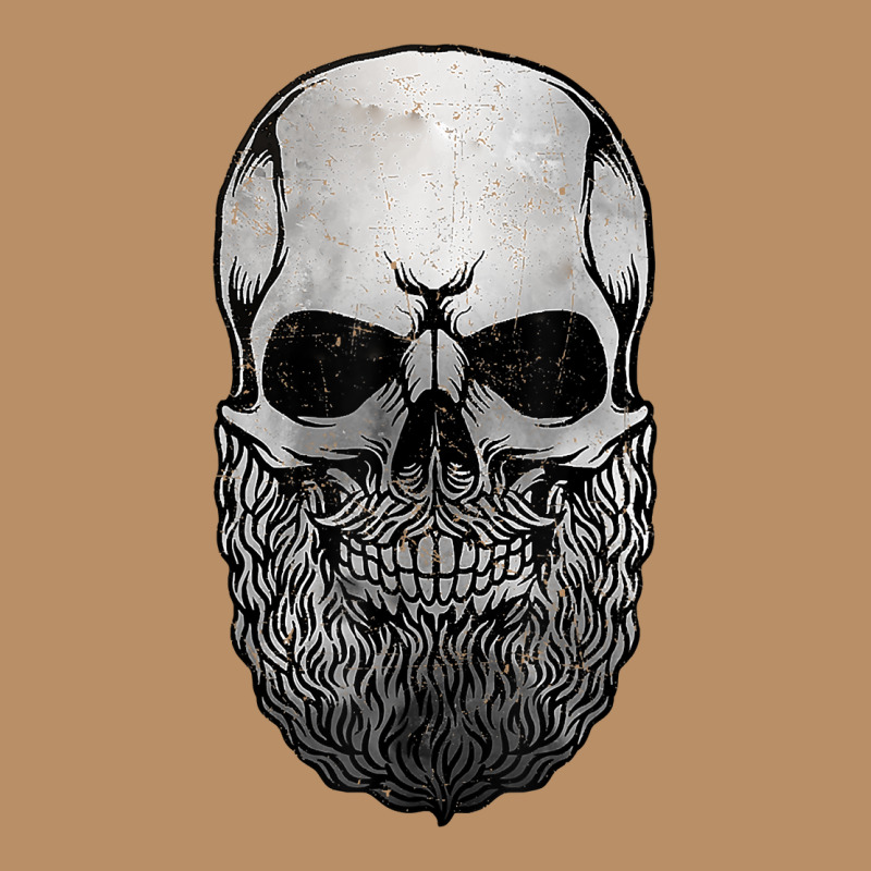 Creepy Bald And Bearded Skull For Halloween & Skeletons Fans T Shirt Vintage Hoodie by baoMotion | Teevron