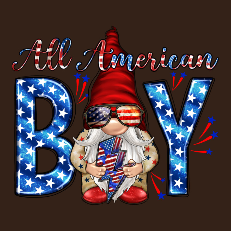 All American Boy With Gnome Heavy Core Tee by HowdyJamesFarm | Teevron