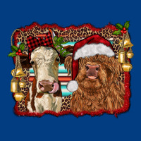 Christmas Heifer And Highland Cow With Serape Background Premium Sweatshirt | Teevron