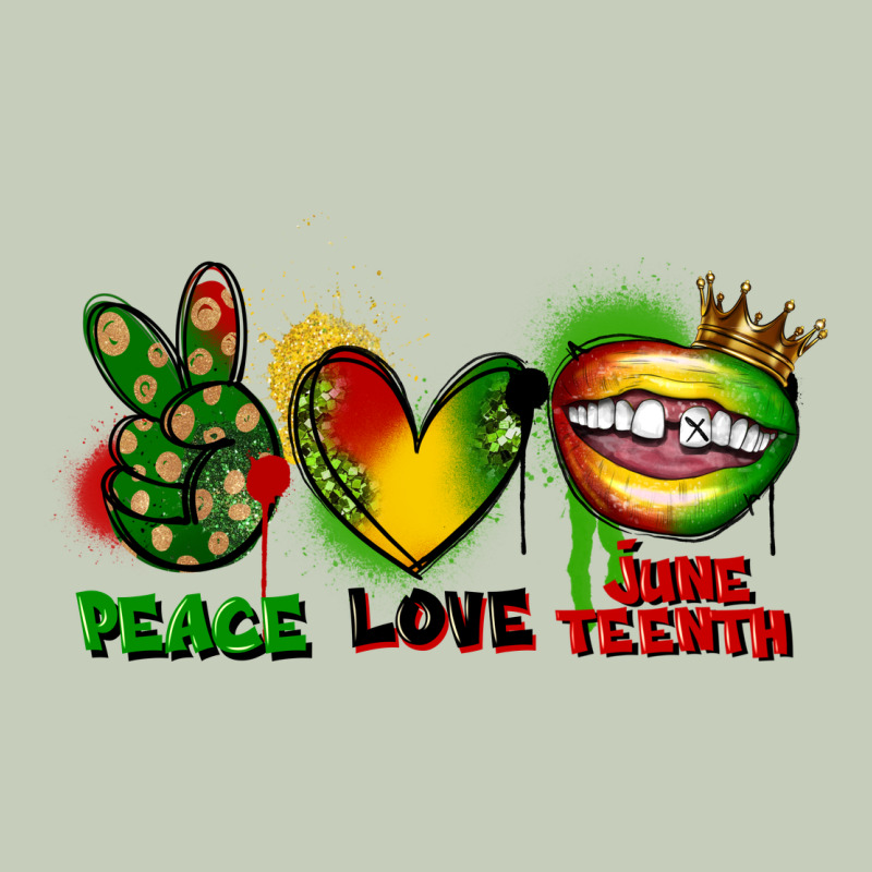 Peace Love Juneteenth Ladies Tee by FaDigitalArtStudio | Teevron