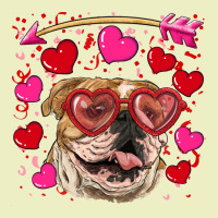 Valentine's Day  Brown English Bulldog Urban Hoodie | Teevron