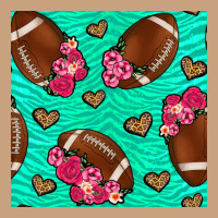 American Football Roses And Hearts Seamless Pattern Vintage Tee | Teevron