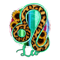 Leo Zodiac Sign Sunflower Leopard Serape Premium Tee | Teevron
