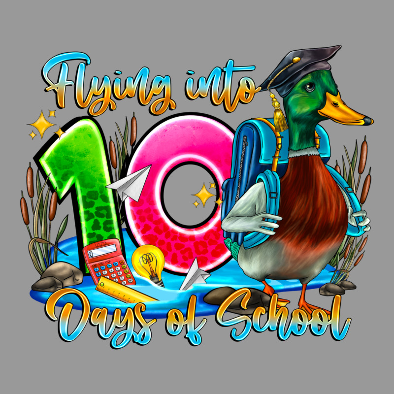 Name Flying Into 100 Days Of School Vintage Hoodie by CowhideDigitalArt | Teevron