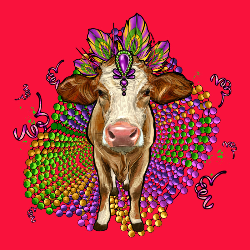 Simmental Mardi Gras Classic Tee by OliviaCreatesArt | Teevron