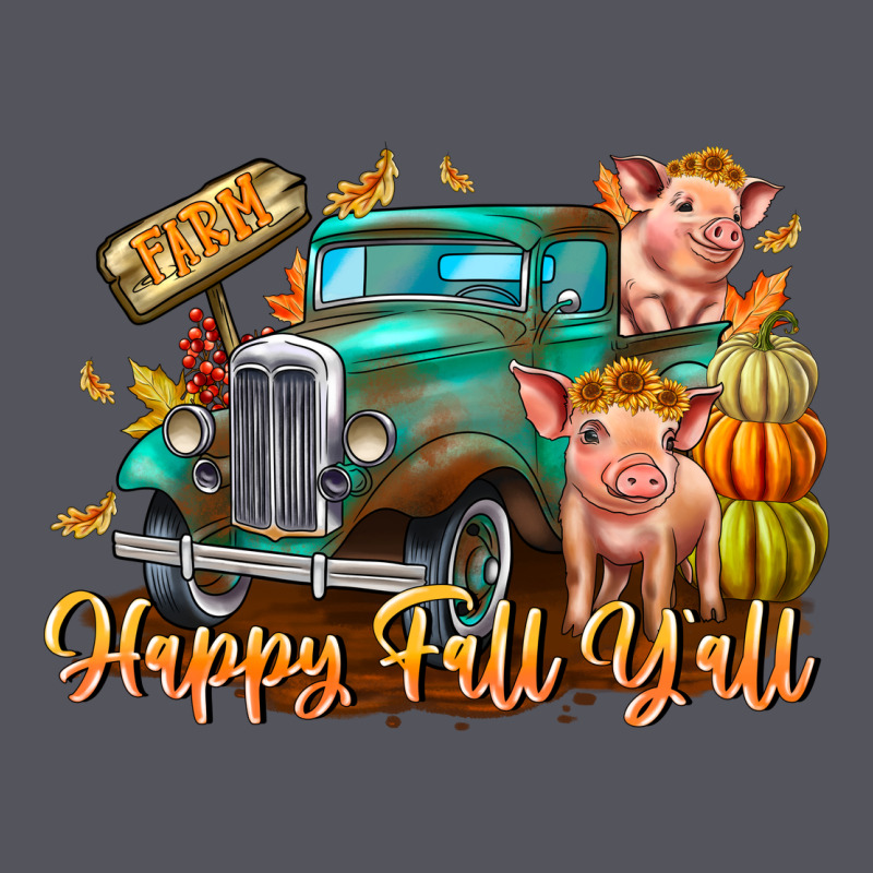 Farm Happy Fall Y'all Vintage Hoodie by CowhideDigitalArt | Teevron