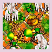 St. Patrick's Goat Family With Balloons Seamless Ladies Tee | Teevron