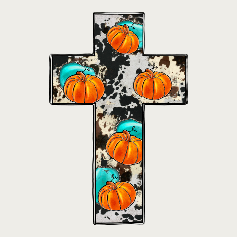 Pumpkin Cross Zipper Hoodie by JahusDesignShop | Teevron