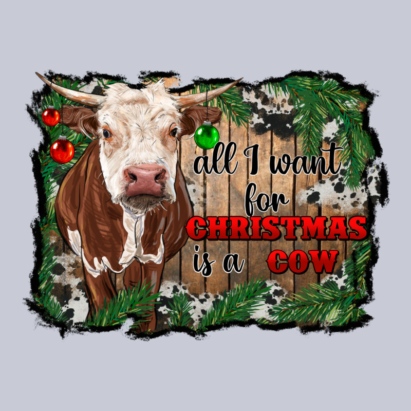 All I Want For Christmas Is A Cow Cowhide Heavyweight Hoodie by RanaPortraitStore | Teevron