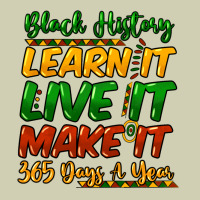 Black History Learn It Live It Make It 365 Days Heavy Core Tee | Teevron