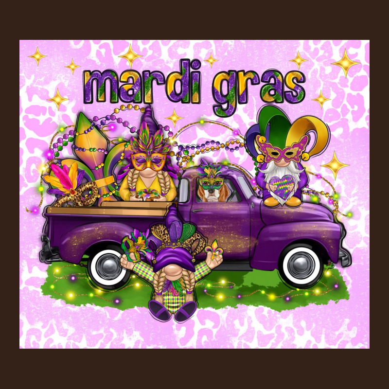 Mardi Gras With Gnomies Tumbler Heavy Core Tee by HowdyJamesFarm | Teevron