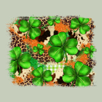 St.patricks Plaid  Green Glitter Cowhide  Leopard Ladies Tee | Teevron