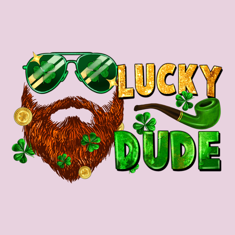 Lucky Dude Saint Patricks Bearded Man Ladies Tee by FaDigitalArtStudio | Teevron