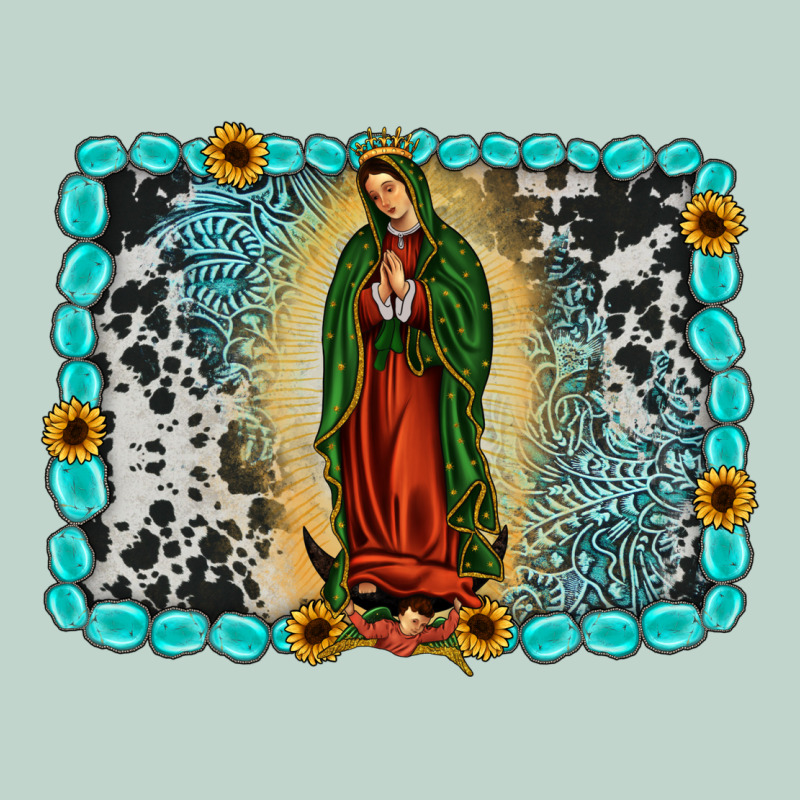 Gemstone Our Lady Of Guadalupe Zipper Hoodie by JahusDesignShop | Teevron