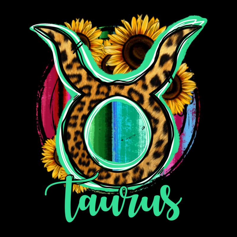 Taurus Zodiac Sign Sunflower Leopard Serape Premium Tee by RanaPortraitStore | Teevron