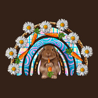 Easter Bunny With Carrot Rainbow Easter Day Heavy Core Tee | Teevron