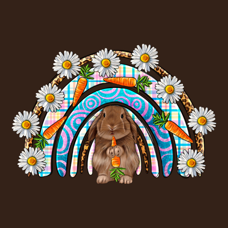 Easter Bunny With Carrot Rainbow Easter Day Heavy Core Tee by HowdyJamesFarm | Teevron
