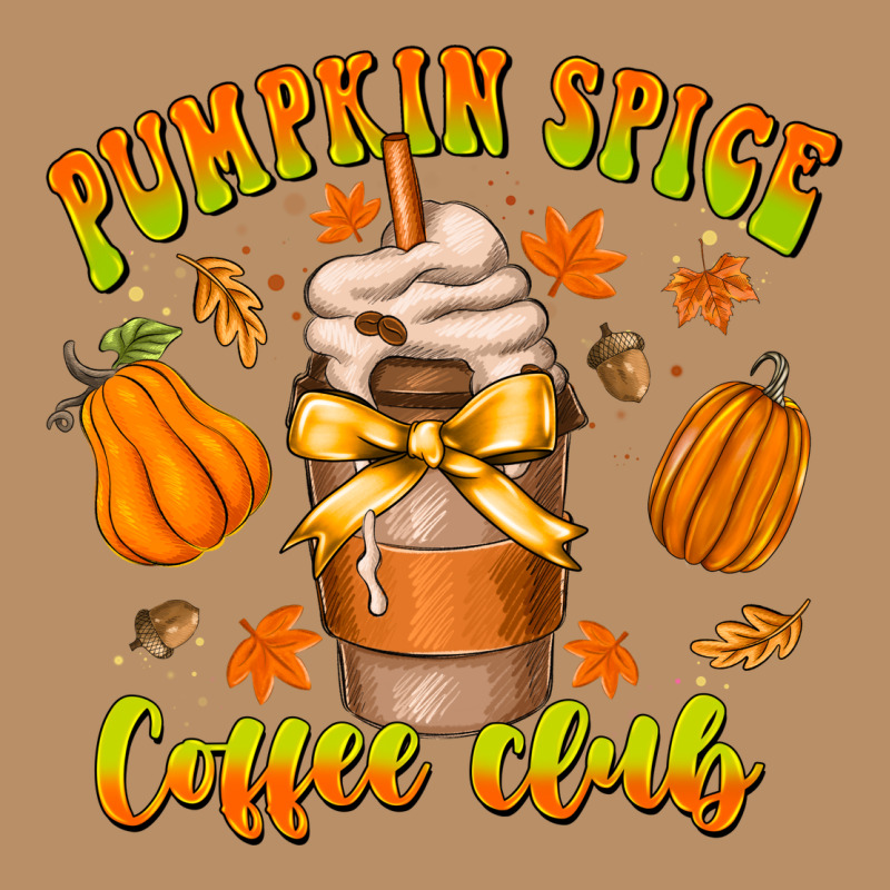 Pumpkin Spice Coffee Club Vintage Hoodie by CowhideDigitalArt | Teevron