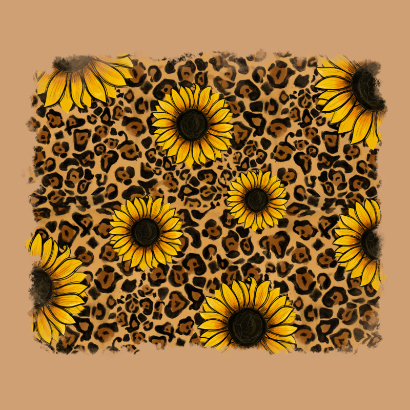 Leopard Sunflowers Background Vintage Tee by RanaPortraitStore | Teevron