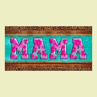 Floral Mama Mother's Day License Plate Urban Hoodie | Teevron