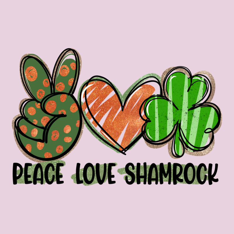 Peace Love Shamrock Ladies Tee by FaDigitalArtStudio | Teevron
