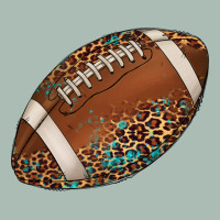 Western Football Leopard Turquoise Pattern Classic Tee | Teevron