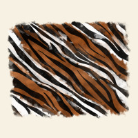 Tiger Zebra Background Vintage Tee | Teevron