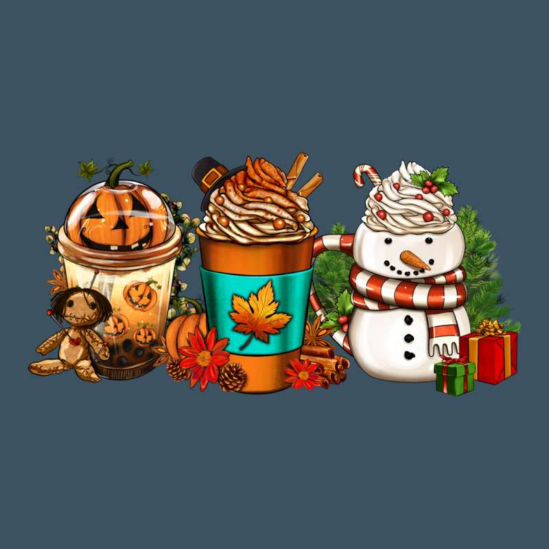 Halloween Thanksgiving Christmas Coffee Cups Urban Heavy Tee by FaDigitalArtStudio | Teevron