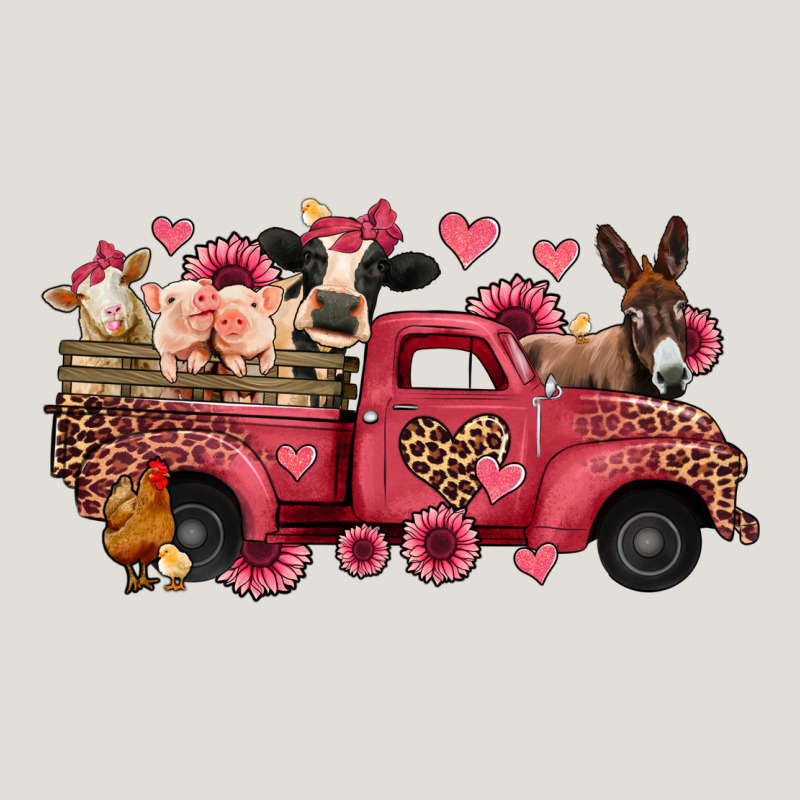 Valentines Day Leopard Farm Animals Truck Heavy Core Tee by Jasminsmagicworld | Teevron