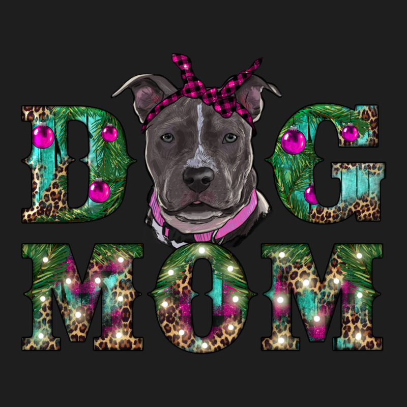 Christmas Dog Mom Pitbull Heavyweight Hoodie by RanaPortraitStore | Teevron