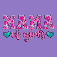 Mama Of Girls Floral Pattern Turquoise Heart Urban Hoodie | Teevron