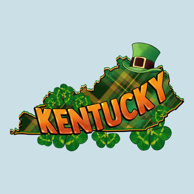 Kentucky Map St. Patrick's Day Ladies Tee by FaDigitalArtStudio | Teevron