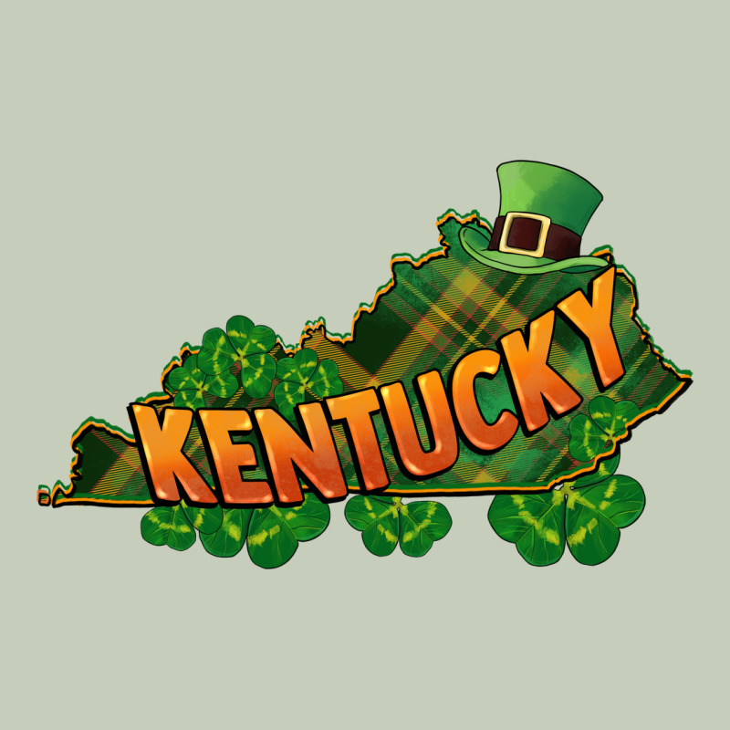Kentucky Map St. Patrick's Day Ladies Tee by FaDigitalArtStudio | Teevron