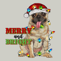 Merry And Bright Pug Heavyweight Hoodie | Teevron