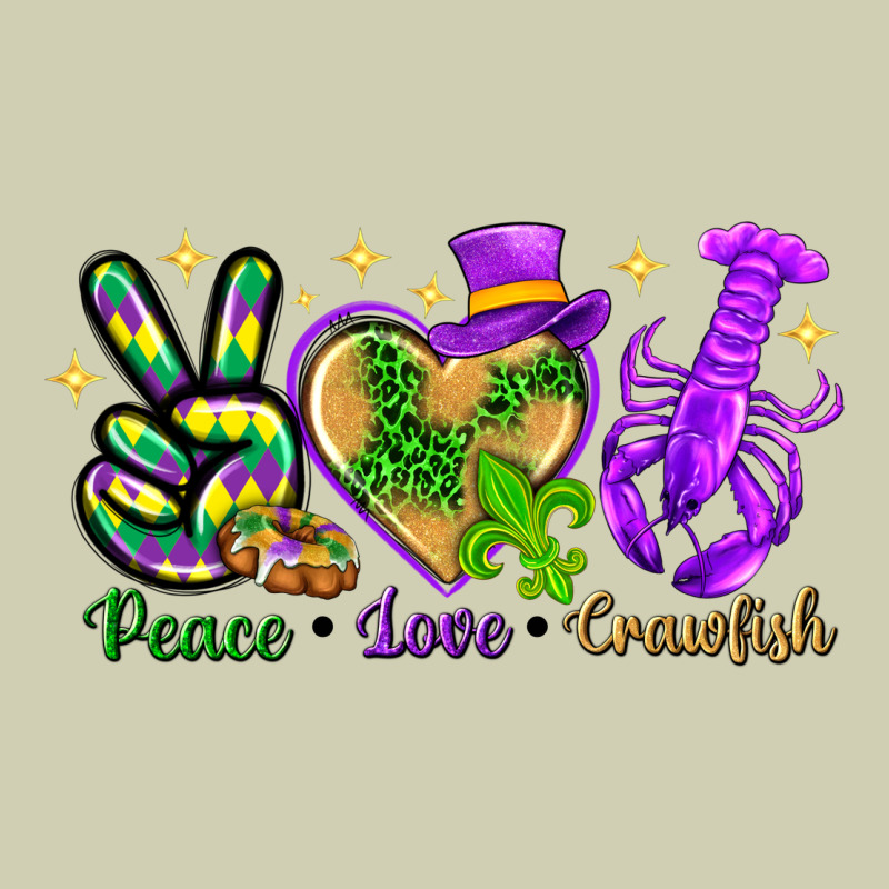 Peace Love Crawfish Heavy Core Tee by HowdyJamesFarm | Teevron