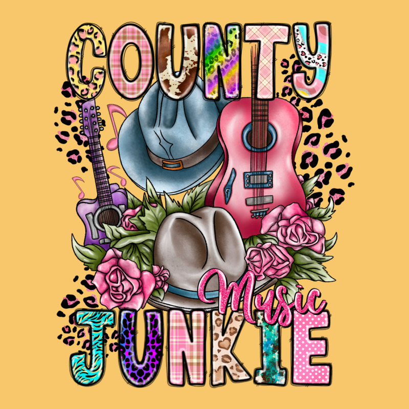 Country Music Junkie Vintage Hoodie by CowhideDigitalArt | Teevron