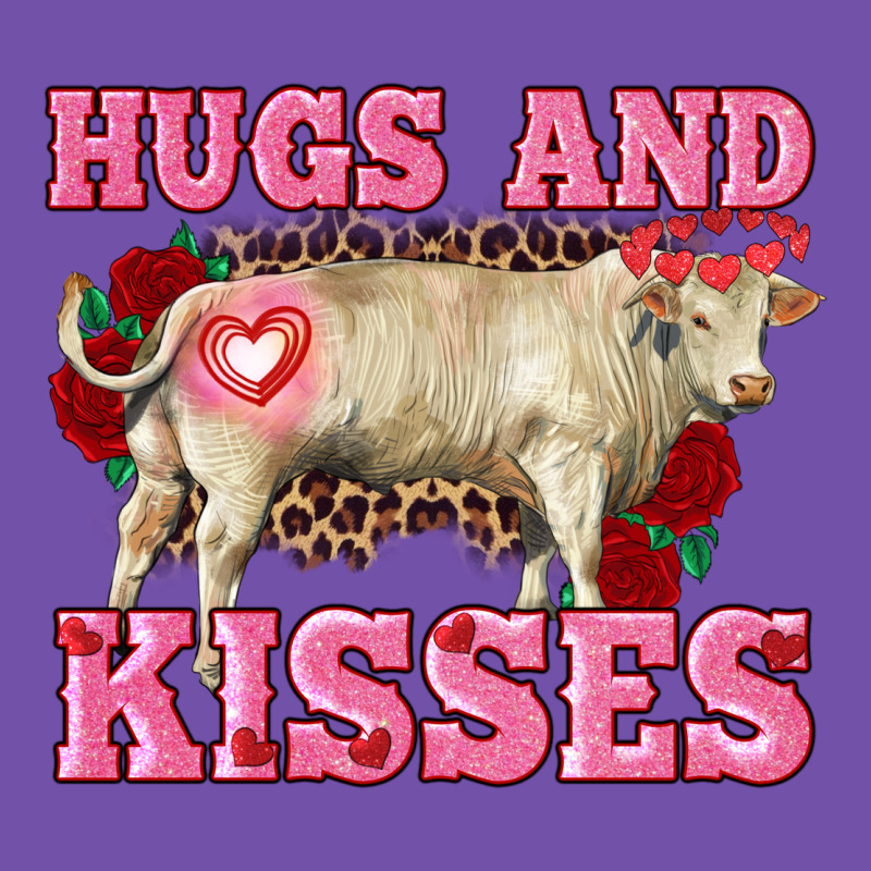 Hugs And Kisses Charolais Bull Premium Sweatshirt by RanaPortraitStore | Teevron