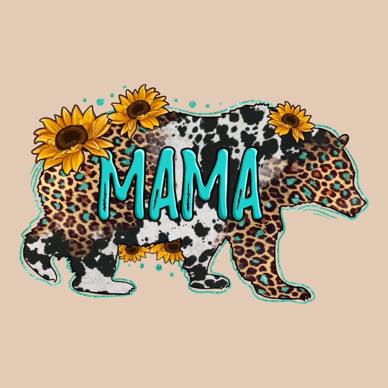 Mama Bear Sunflowers Leopard Cowhide Mother's Day Urban Hoodie by Jasminsmagicworld | Teevron