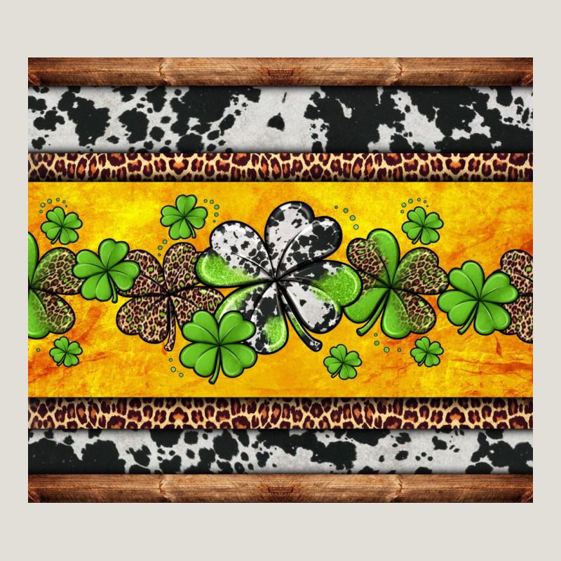 St Patricks Day Western Shamrock Heavy Core Tee by Jasminsmagicworld | Teevron