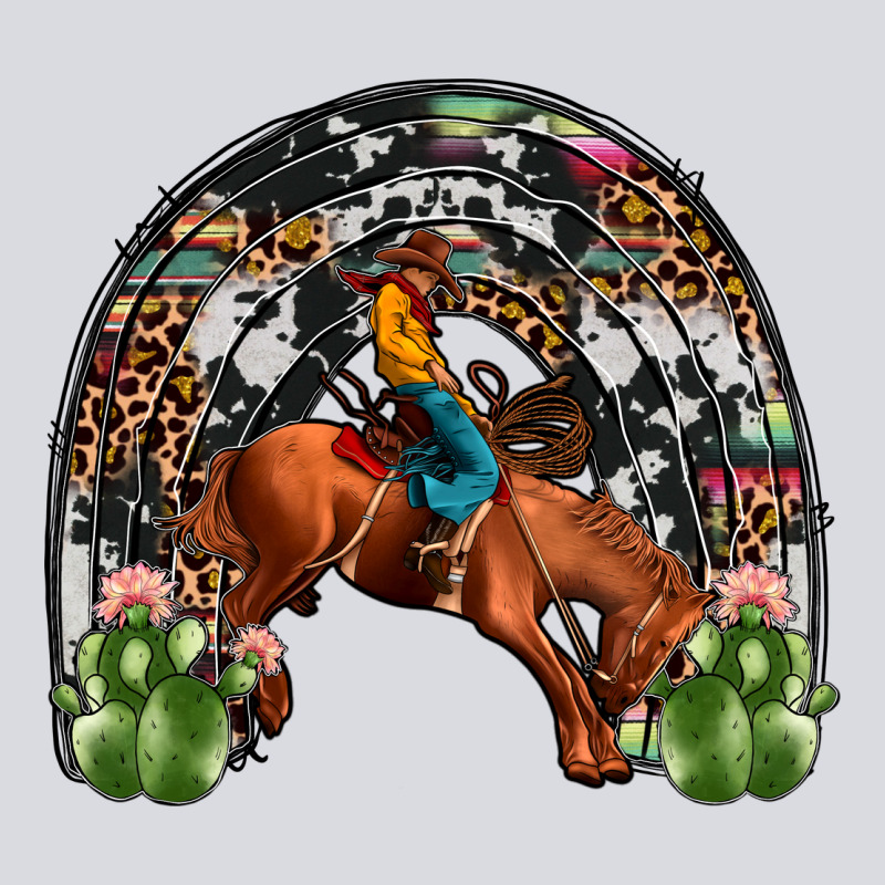 Rodeo Cowboy Rainbow Zipper Hoodie by JahusDesignShop | Teevron