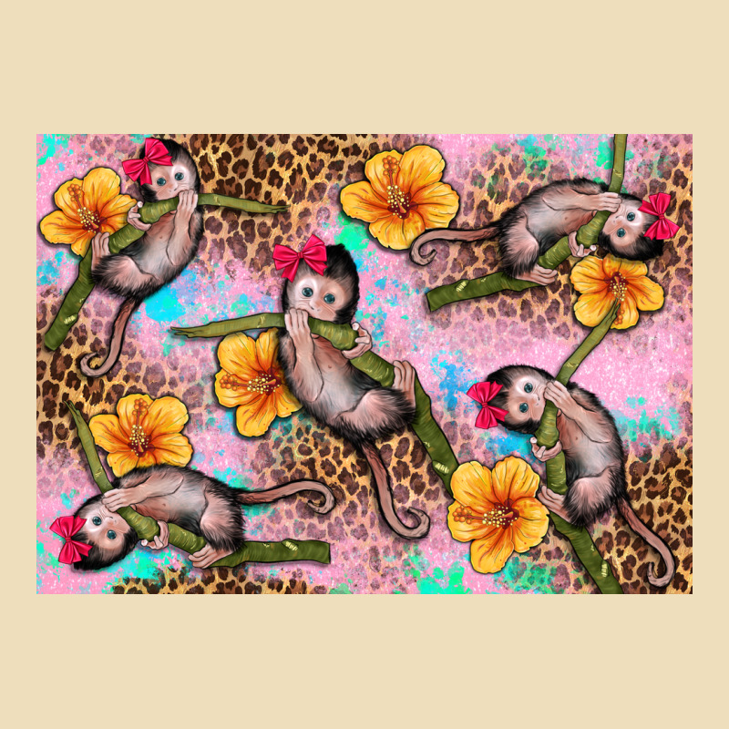 Baby Monkey Flowers Premium Hoodie by Artiststas | Teevron
