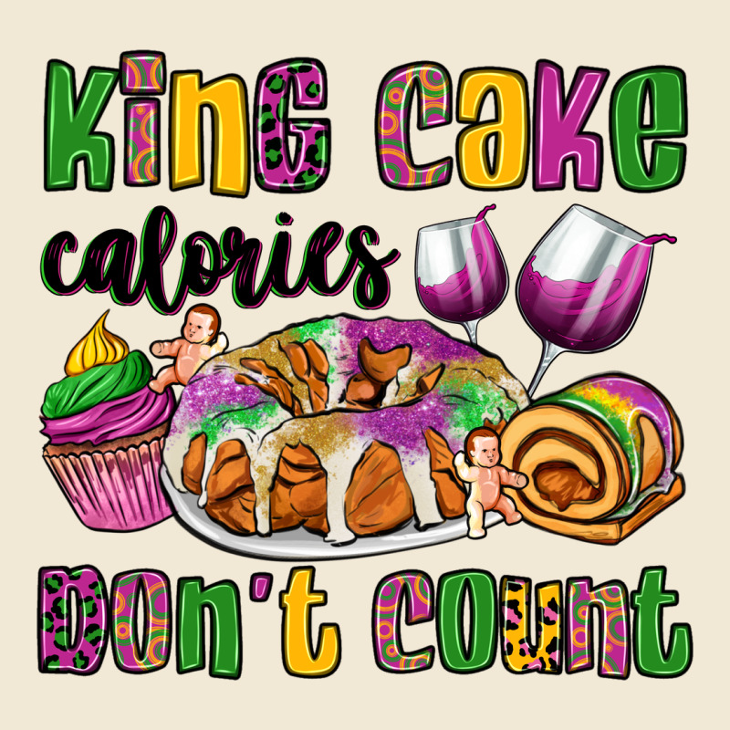 King Cake Calories Don't Count Mardi Gras Premium Tee by OliviaCreatesArt | Teevron