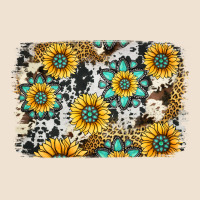 Gemstone Sunflower Cowhide Background Urban Heavy Tee | Teevron