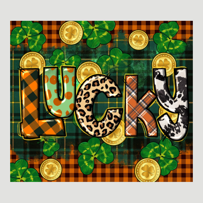 St Patricks Day Lucky Clover And Coins Classic Tee by CowGirlArtShop | Teevron