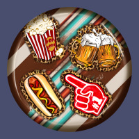American Football Round Earrings Vintage Tee | Teevron