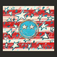 America Flag Smiley  Tumbler Heavy Core Tee | Teevron