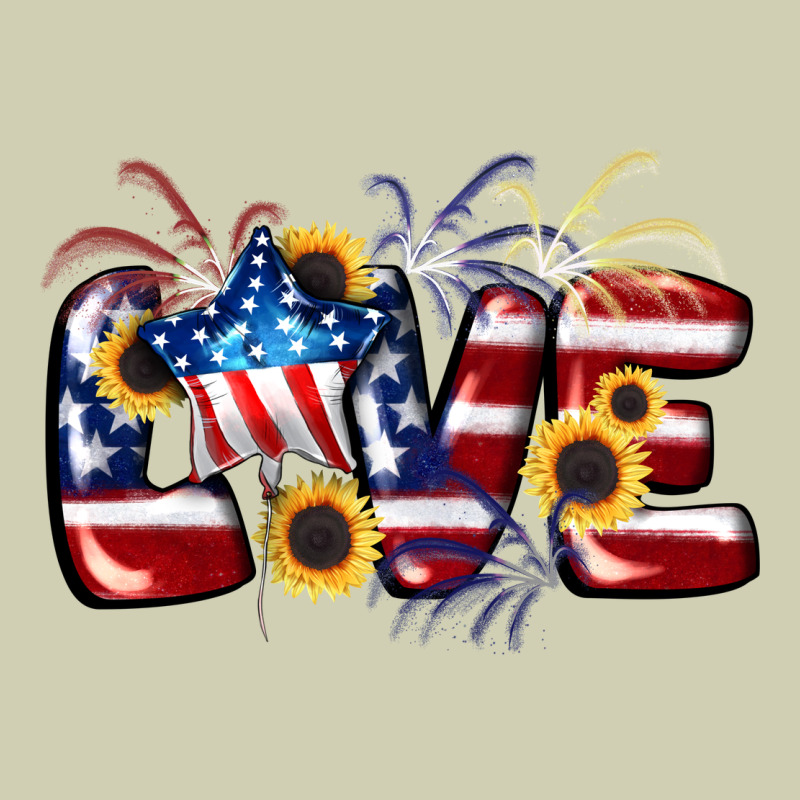 Love 4th Of July Heavy Core Tee by CowGirlArtShop | Teevron