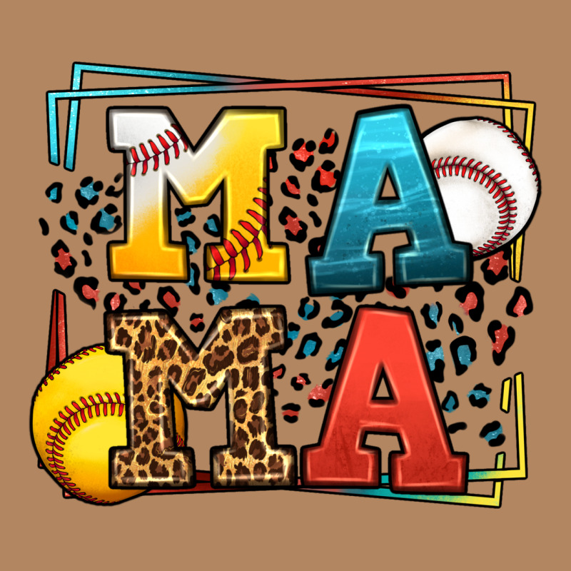 Leopard Softball And Baseball Mama Mother's Day Long Sleeve Tee by LillyAllenDesigns | Teevron