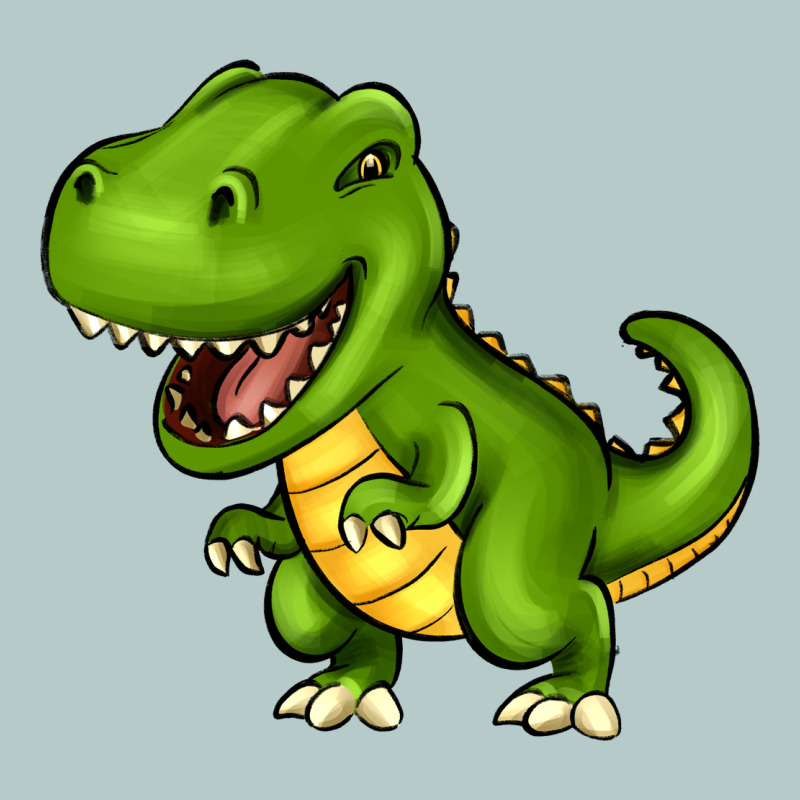 Cartoon T-rex Heavy Core Tee by HowdyJamesFarm | Teevron